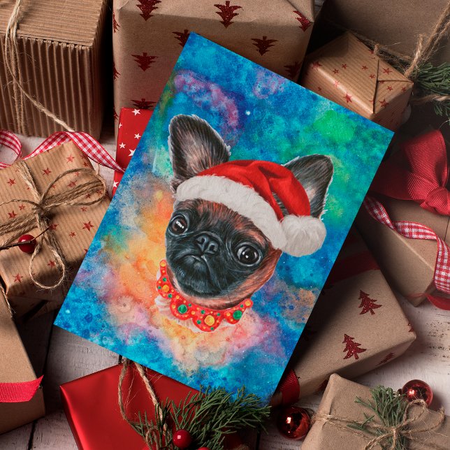 Brussels Griffon Breed Dog Christmas Holiday Postcard (Creator Uploaded)