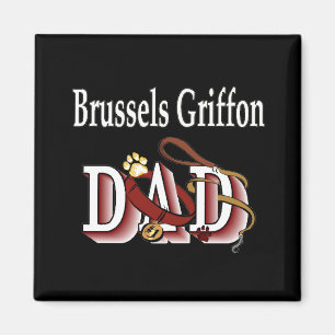 brussels griffon dad Magnet