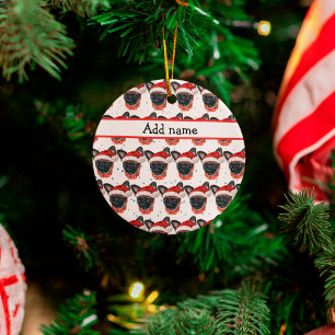 Brussels Griffon Dog Breed Christmas Ceramic Ornament