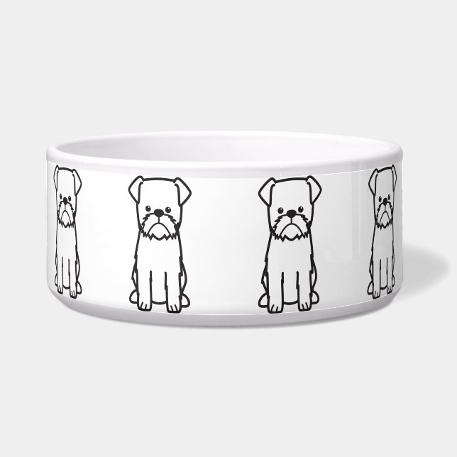 Brussels Griffon Dog Cartoon (Front)
