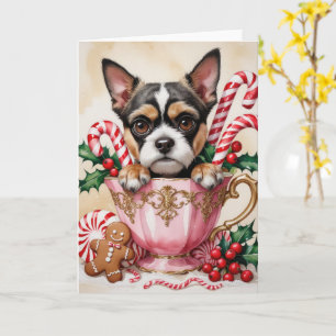 Brussels Griffon Dog Christmas Greeting Card