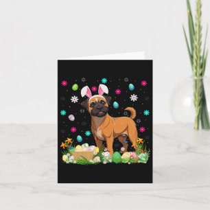 Brussels Griffon Dog Easter Egg Hunt Bunny Ear Hap Card