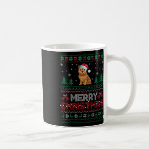 Brussels Griffon Dog Lovers Santa Hat Christmas Tr Coffee Mug