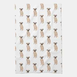 Brussels Griffon Dog Pattern Kitchen Towel