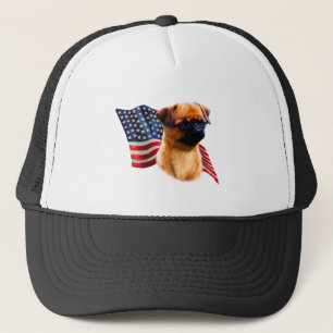 Brussels Griffon Flag Trucker Hat