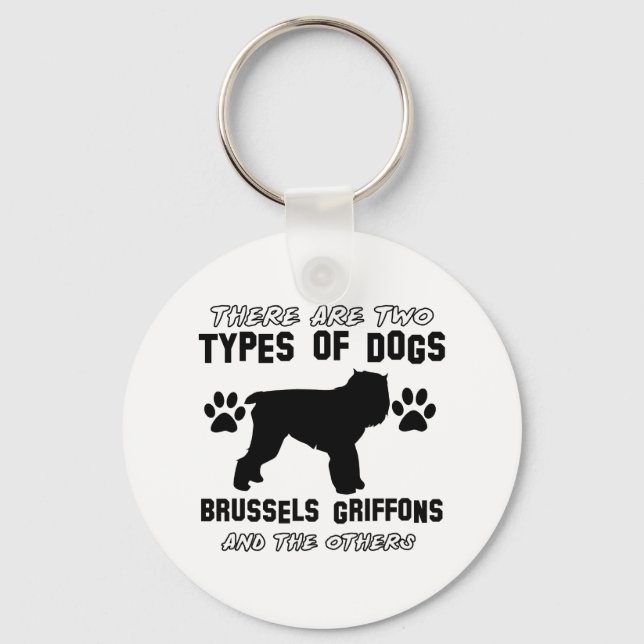 BRUSSELS GRIFFON gift items Keychain (Front)
