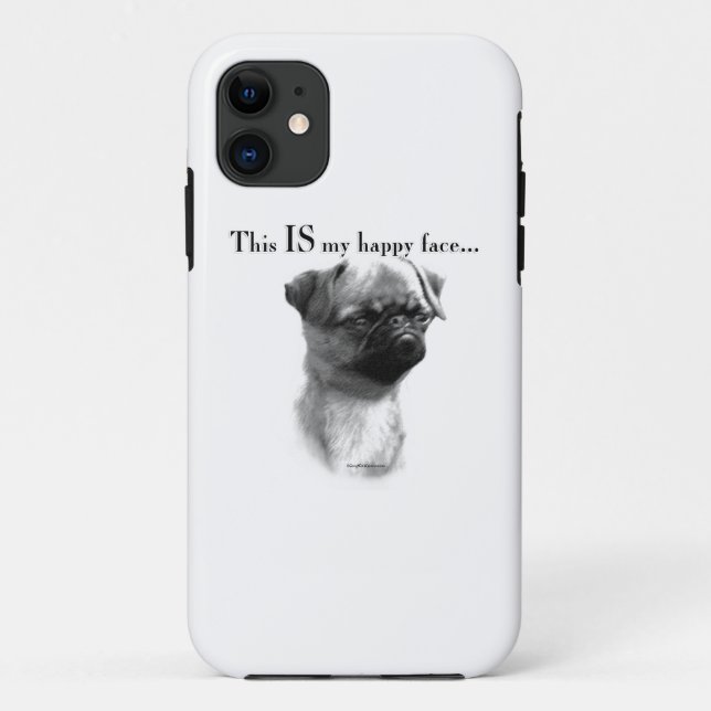 Brussels Griffon Happy Face Case-Mate iPhone Case (Back)