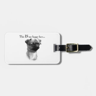 Brussels Griffon Happy Face Luggage Tag