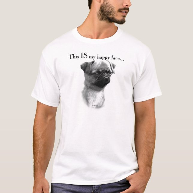 Brussels Griffon Happy Face T-Shirt (Front)