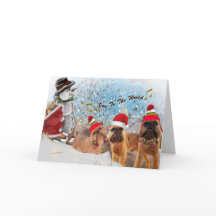 Brussels Griffon Joy To The World Cards