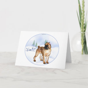 Brussels Griffon Noel Holiday Card