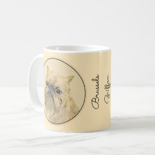 Brussels Griffon Painting - Cute Original Dog Art Coffee Mug