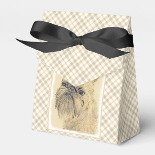 Brussels Griffon Painting - Cute Original Dog Art Favor Box