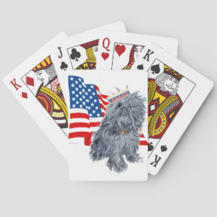 Brussels Griffon Patriotic Playing Cards