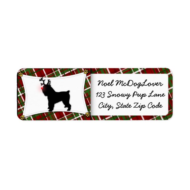 Brussels Griffon Reindeer Christmas (Front)