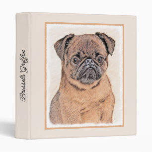 Brussels Griffon Smooth Painting Original Dog Art Binder