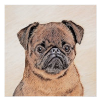 Brussels Griffon Smooth Painting Original Dog Art