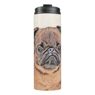 Brussels Griffon Smooth Painting Original Dog Art Thermal Tumbler