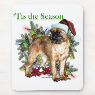 Brussels Griffon Tis the Season Mouse Pad
