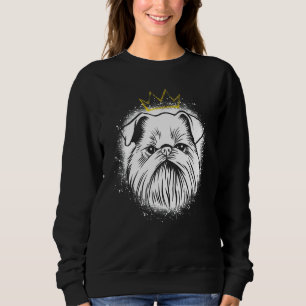 Brussels Griffon with Crown Sweatshirt