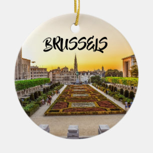 Brussels Panoramic Christmas Ornament