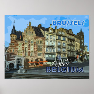 Brussels poster from serie Visit...