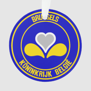 Brussels Round Emblem Ornament