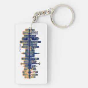 Brussels Skyline Keychain