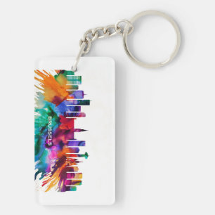 Brussels Skyline Keychain