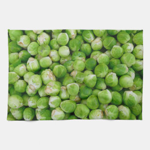 Brussels sprouts cabbage kitchen towel
