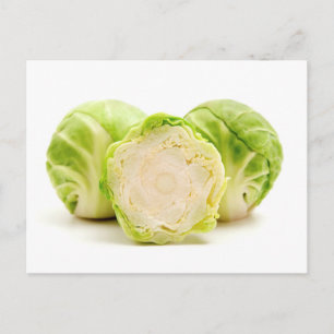 Brussels sprouts postcard