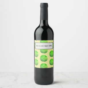 Brussels Sprouts Vegetable Lover Vegetarian Food Wine Label