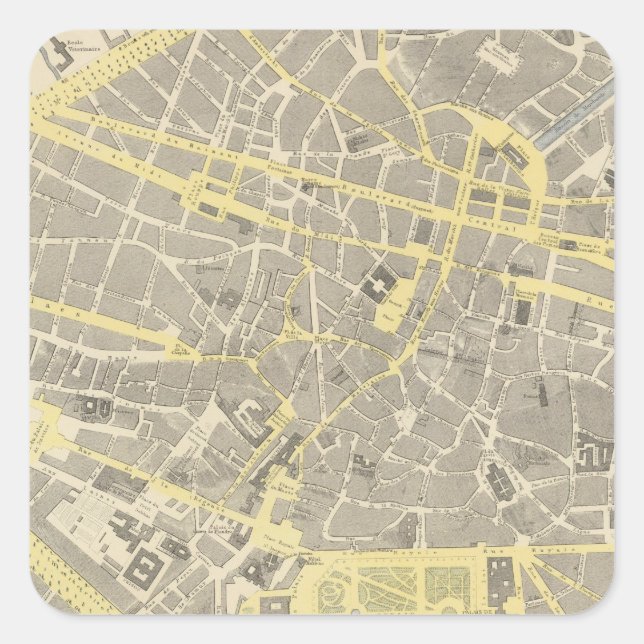 Brussels Square Sticker (Front)