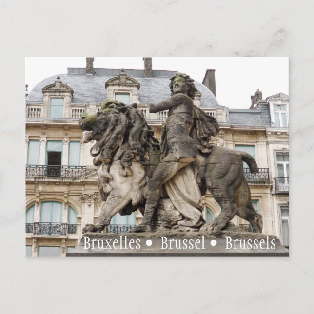 Brussels Statue Postcard (Front)