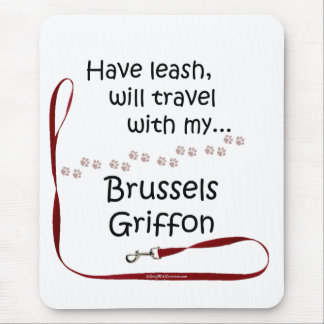 Brussels Travel Leash Mouse Pad