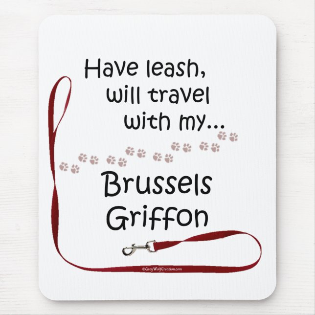 Brussels Travel Leash Mouse Pad (Front)