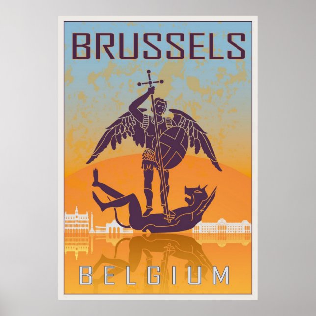 Brussels vintage poster (Front)