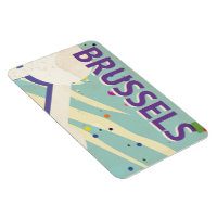 Brussels Vintage vacation Poster