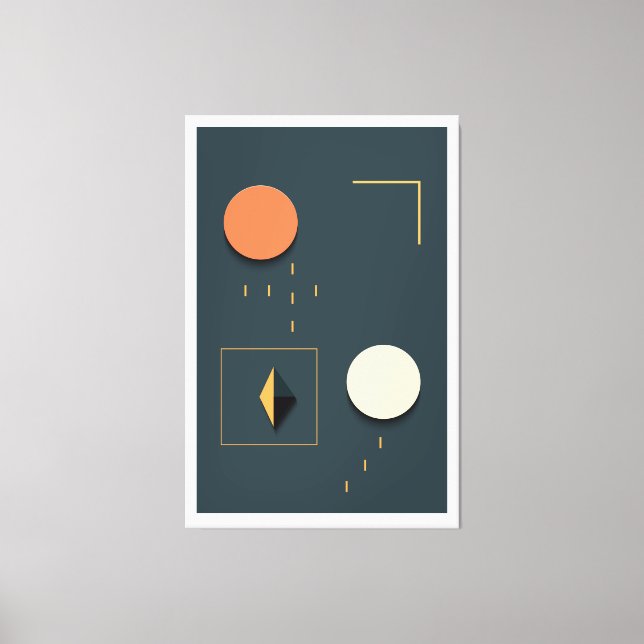 Brutal geometric shapes   canvas print (Front)