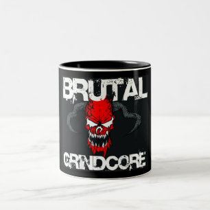 Brutal Grindcore Two-Tone Coffee Mug