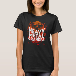Brutal Heavy Metal Crew Heavy Metal Grandpa Skull  T-Shirt
