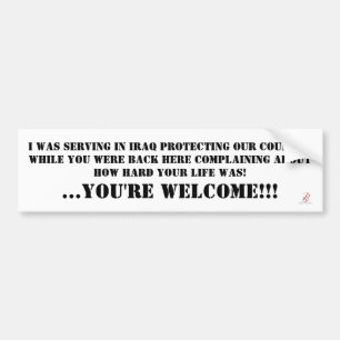 Brutal Muse "Serving In Iraq" Bumper Sticker