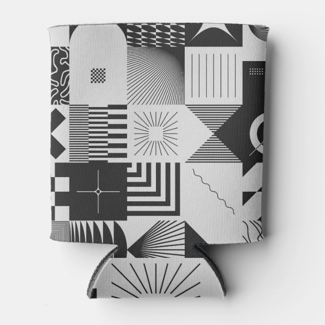 Brutalism Art: Vintage Geometric Patterns Can Cooler (Front)