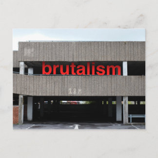 Brutalism Car Park Postcard