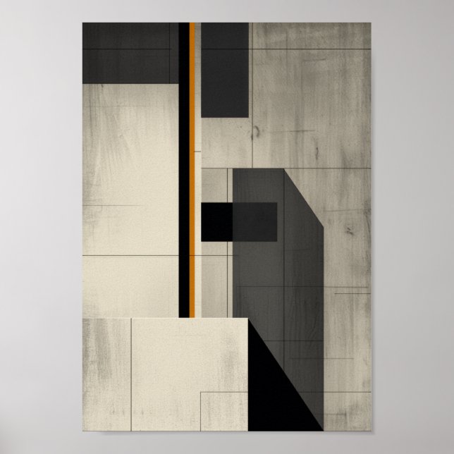 Brutalist Architecture Minimalist Wall Art (Front)