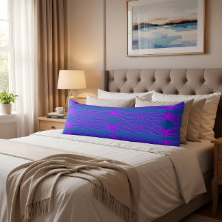 Brutalist Waves: Supreme Blue & Fluorescent Purple Body Pillow