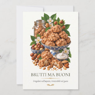 Brutti ma Buoni – Vintage Italian Dessert Invitation