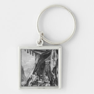 Brutus and Cassius in Brutus's Tent Keychain