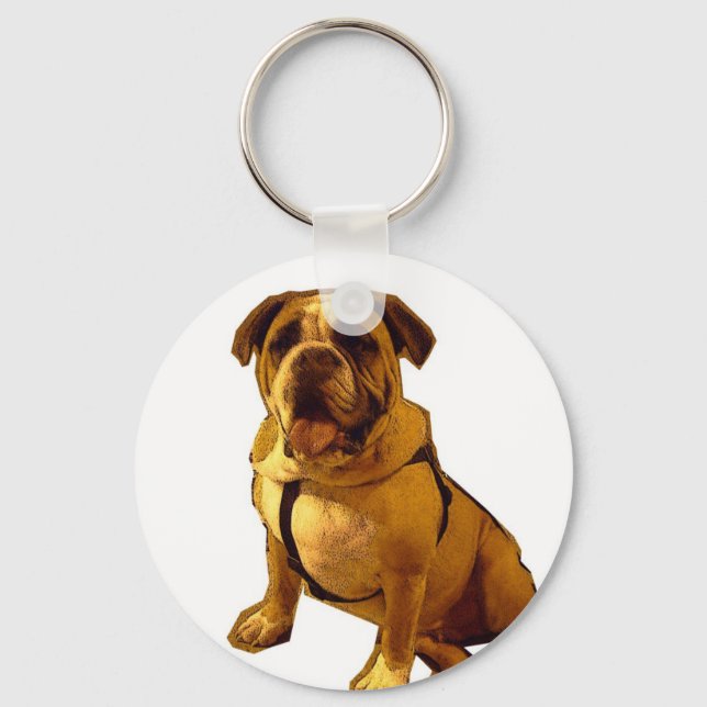 Brutus Bulldog Keychain (Front)