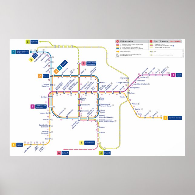 Bruxelles metro poster (Front)